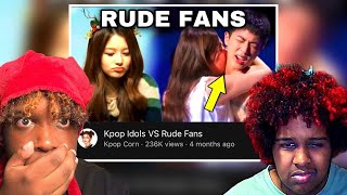 PEOPLE ARE SO RUDE  Kpop Idols VS Rude Fans Reaction [upl. by Yelkrab]