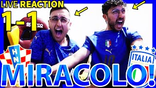 MIRACOLO‼️ CROAZIAITALIA 11 LIVE REACTION [upl. by Ainesej]