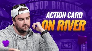 Action Card on River  WSOP 2017 [upl. by Ilera865]