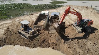 Awesome Heavy Truck Rescue Skills Trucks Fail during landslide Recovery by Dozer amp Excavator [upl. by Revert]