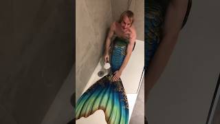 Merman Ariel‘s other shower transformation 🧜‍♂️🚿 merman mermaid transformation [upl. by Assehc181]