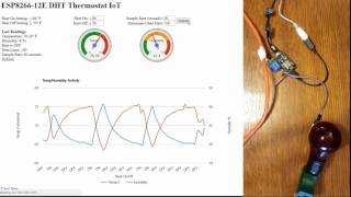 ESP826612E DHT Thermostat [upl. by Yanad764]