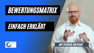 Öffentliche Ausschreibungen  Bewertungsmatrix einfach erklärt [upl. by Brottman899]