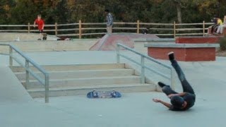 My 4 Stair Nollie Flip Battle [upl. by Liba749]