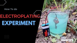 Electroplating experiment under 1 minute [upl. by Eiclud]