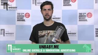 Featured 5Word Speeches 2 at the 17th Annual Webby Awards [upl. by Nnyliak]