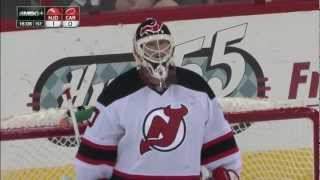 Martin Brodeur Scores His 3rd Career Goal [upl. by Suoivatram847]