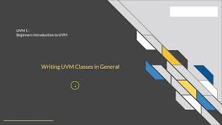 VLSI Verification Courses Udemy  UVM in Systemverilog Quick Start for Absolute Beginner  Part 1 [upl. by Jaylene909]