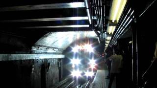 MTA Subways  Track Geometry Car Inspecting Rails at 53rd St  Lex Ave [upl. by Vogel]