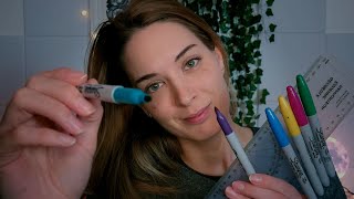 ASMR  Face Mapping Soft Spoken amp Whispering Roleplay  Relaxing Measuring You amp Tracing Your Face [upl. by Erodoeht]