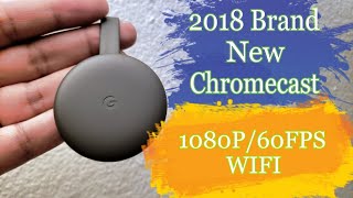 2018 35 New Google Chromecast 1080P 60 FPS Smart TV Unboxing And Initial Impressions Mini Review [upl. by Idurt973]