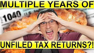 How Do I Deal With Multiple Years Of Unfiled Income Tax Returns And Messy Records [upl. by Steffy]