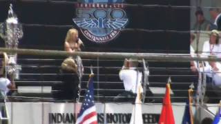 Jewel Sings National Anthem  Indy 500 Flyover [upl. by Attirb119]