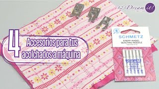 4 Accesorios para hacer quilting a máquina [upl. by Adda]