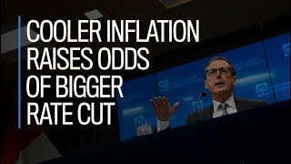 Cooler inflation raises odds of bigger rate cut [upl. by Alywt]