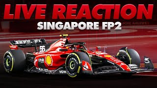 A Ferrari fan reacts to SINGAPORE FP2😮 with TELEMETRY [upl. by Norine]