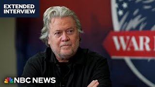 Steve Bannon says Donald Trump is a moderate in the MAGA movement Full interview [upl. by Lovato961]