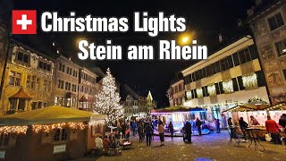 Stein am Rhein ✨ Christmas Lights 2021 Ep3 • The Fairytale Swiss Town 🇨🇭 4K [upl. by Ecirp635]