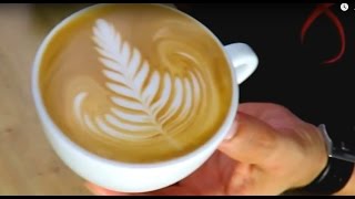 Latte Art Basics Best Rosetta Tutorial [upl. by Yme59]