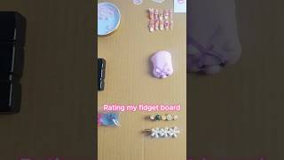 Rating my fidget board💕fidgetboard asmr tabasquishy handmade satisfying stressrelief fidget [upl. by Wolbrom796]