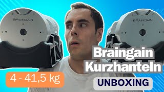 BRAINGAIN 4415kg VERSTELLBARE KURZHANTELN Unboxing amp Erster Eindruck [upl. by Pisarik101]