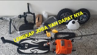 Unboxing goped x5 gen 2 scooter engine standupscootergas gasscooter [upl. by Jemena]