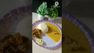 Lunch recipekadhi Chawal with Baigan ki sabji and salad [upl. by Asela]