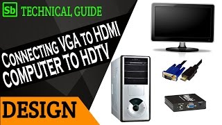 Connecting Computer VGA to TV HDMI [upl. by Gwenni806]