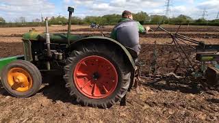 1938 Fordson Model N P4247 40 Litre 4Cyl Diesel Tractor 38 HP with Ransomes Plough [upl. by Hosfmann]