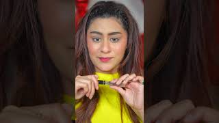 Yellow graphic eyeliner makeup tutorial  Ria Sehgal ytshorts [upl. by Lindner291]