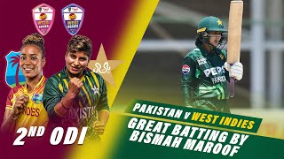 Bismah Maroof scores 65  Pakistan Women vs West Indies Women  2nd ODI 2024  PCB  M2F2U [upl. by Nednil649]