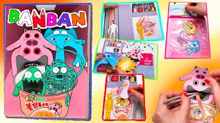 DIY♥ CHEF PIGSTER BULDAK MUKBANG 7GAMING BOOKASMR  GARTEN OF BANBAN3 CHEF PIGSTER STORY BOOK [upl. by Orat]