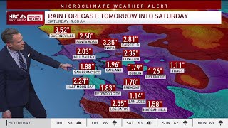 Forecast Atmospheric River rain timeline into the weekend [upl. by Aisela]