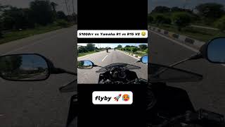 S1000rr vs Yamaha R1 vs R15 V2 😂 yamahar6 r1m yamahar1 zx10r rider reels instagram viral [upl. by Catlin]