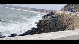 HermosoRompe olas CARTAGENA CHILE 🇨🇱🌊🌊 [upl. by Ayanad998]