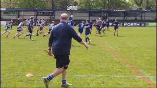 Maxs try Sale FC Rugby against Tyldesley RUFC U13s 27042024 [upl. by Euqram]