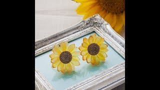 Canvas Project  Sunflower Earrings [upl. by Nnahaid]