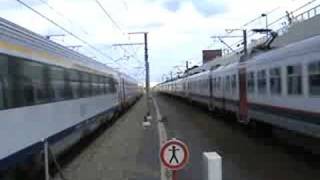 Nice Horning of 2 Belgian SNCB Trains [upl. by Latsirhc]