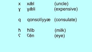 Introduction to Libyan Arabic  the phonemes الرموز الصوتية المستعملة في ترجمة اللهجة الليبية [upl. by Atirrehs]