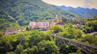 Drone Views of Switzerland in 4k Ascona Losone Locarno Intragna [upl. by Naired]