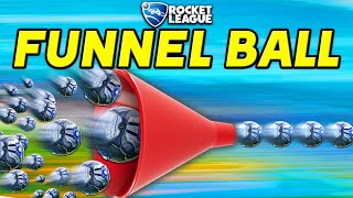 Rocket League but the GOAL is a FUNNEL [upl. by Odlanar126]