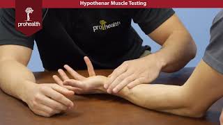 Hypothenar Muscles Test Palpation Dr Vizniak Muscle Manual [upl. by Kingsley]