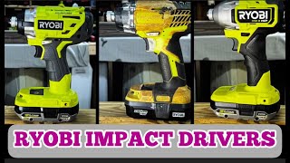 Ryobi Impact Driver Showdown  P236 vs P238VN vs PBLID01 [upl. by Tris659]