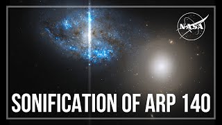 Sonification of Arp 140 [upl. by Aidnama]