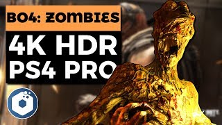 Black Ops 4 Zombies 4K HDR PS4 Pro Gameplay  Enhanced Graphics amp Resolution [upl. by Odnala]