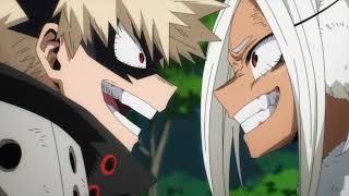 Mirko and Bakugou arguing and fighting  MHA season 7 Episode 7 English Dub [upl. by Acul]