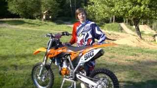 Carson Brown Tests the KTM 85 SXS for Motocross Action Magazine [upl. by Asirac]