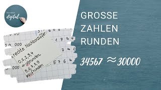 Zahlen runden  so machst du es richtig [upl. by Dyol]