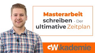 Masterarbeit schreiben  Der ultimative Zeitplan [upl. by Hallvard]