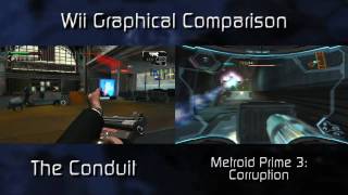 The Conduit  Comparación con otros juegos de Wii  Comparison with other Wii titles [upl. by Olegnalehcim]